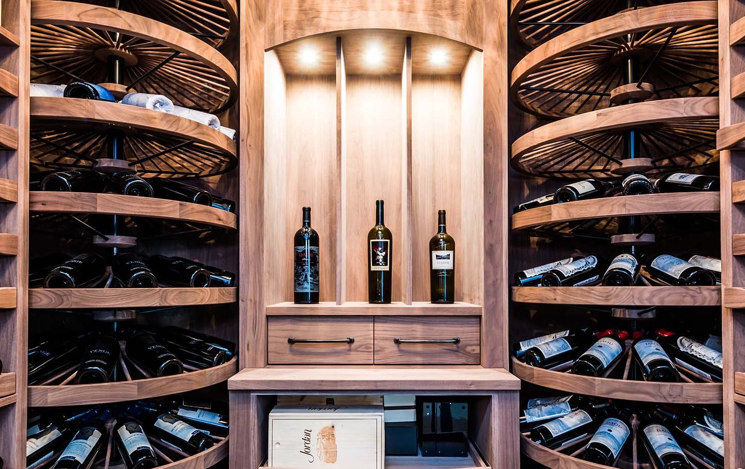 St Joseph Wine Cellar In Walnut